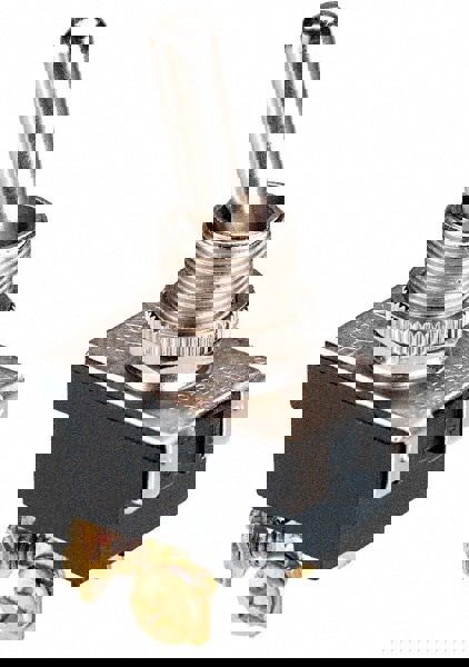 Toggle Switches; Switch Type: Heavy Duty ; Switch Sequence: On-On ; Contact Form: 3PDT ; Actuator Type: Bat Handle ; Terminal Type: Screw ; Maximum Amperage at 125 Volts: 17